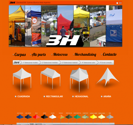 Home de 3hcarpas.com.ar/