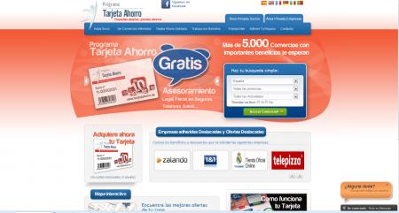 Pagina principal de Tarjetaahorro