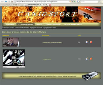 Administración de fotos y videos de clientes