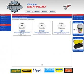 Pagina principal de ferreteria centro