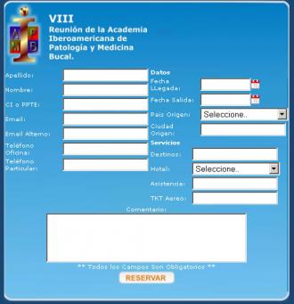 Formulario de Reserva