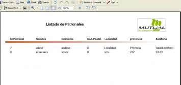 Creación de informes en PDF