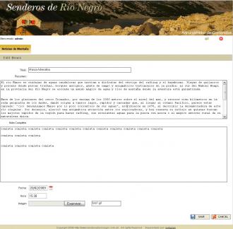 Administrador de senderosderionegro